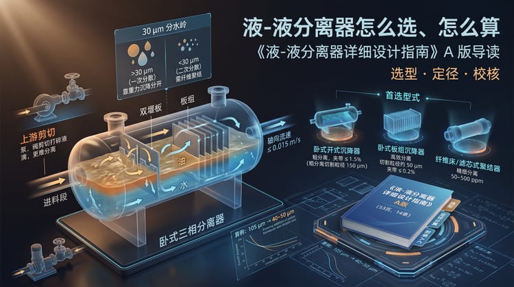 液-液分离器怎么选、怎么算——《液-液分离器详细设计指南》A 版导读